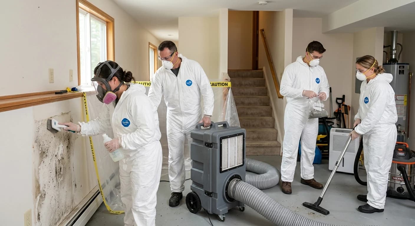 Professional mold removal work - What are the typical stages of mold removal?